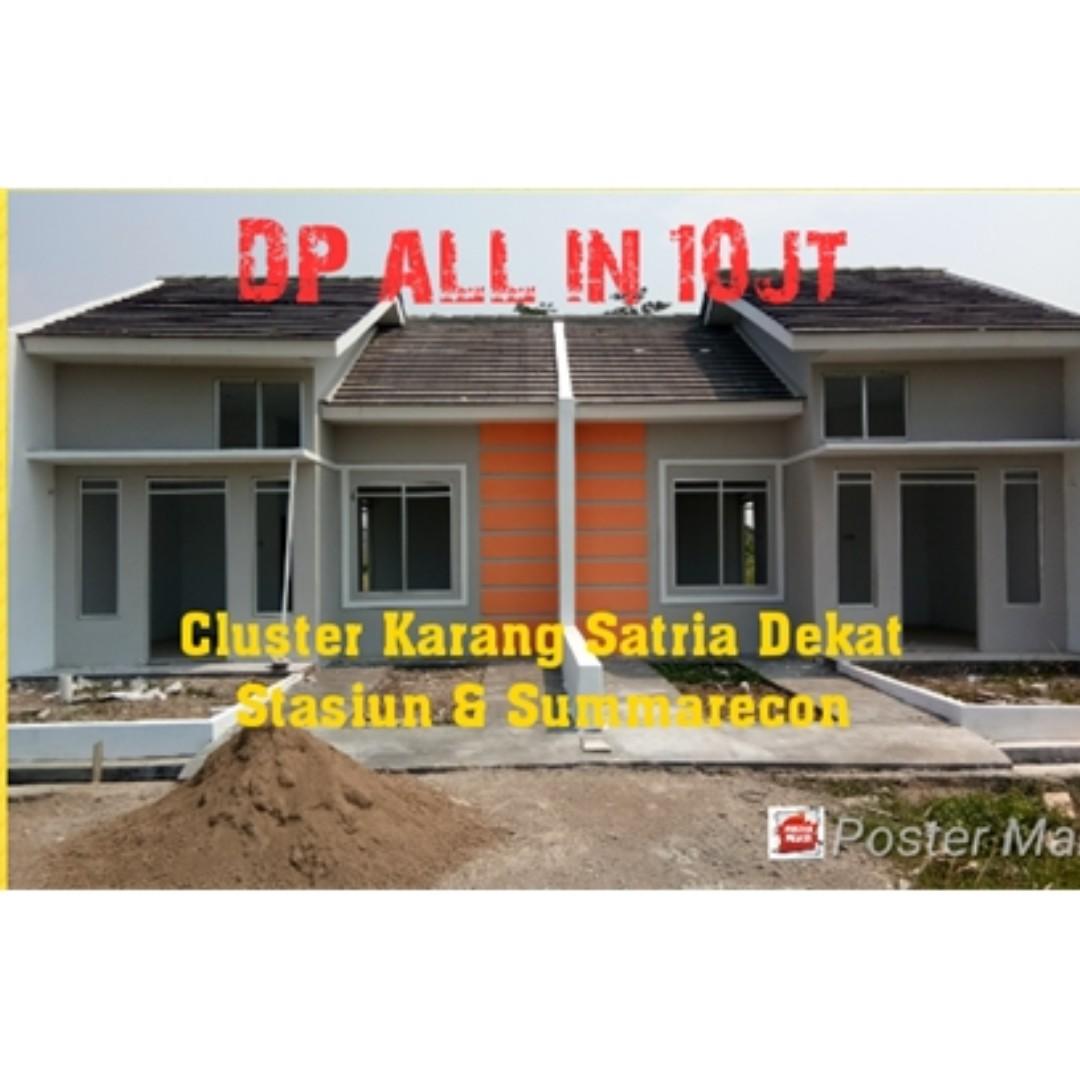 Rumah Minimalis Dp 10 Juta All In Di Karang Satria Tambun