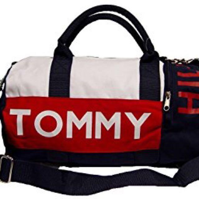 Tommy Duffle bag bag school 袋gym 名牌, 手袋及銀包- Carousell