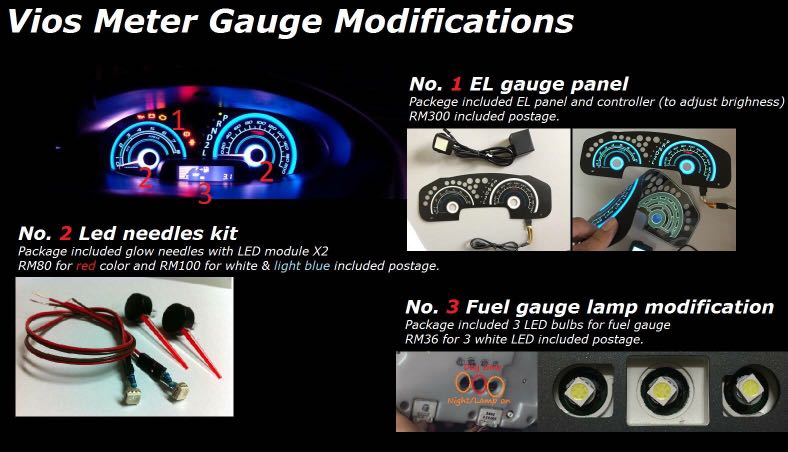 Vios ncp42 el gauge meter and needle modificatiob, Auto Accessories on ...