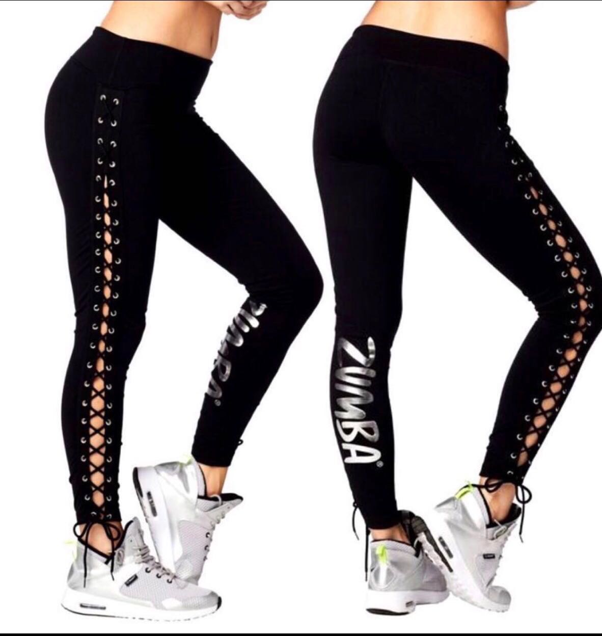 zumba laced up leggings