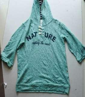 Hoodie Lengan 1/2 Panjang