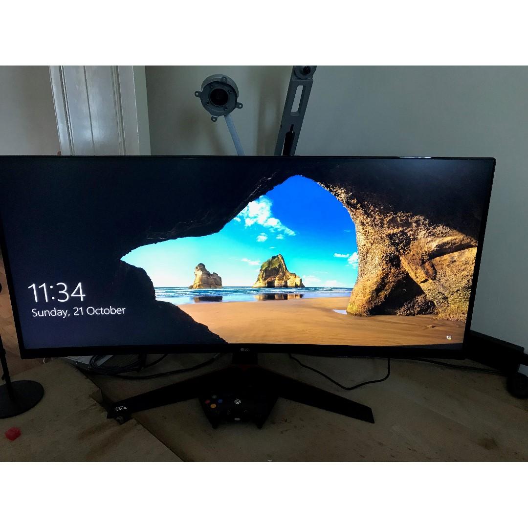 Lg 34 Gaming Monitor With G Sync Electronics Computer Parts Accessories On Carousell