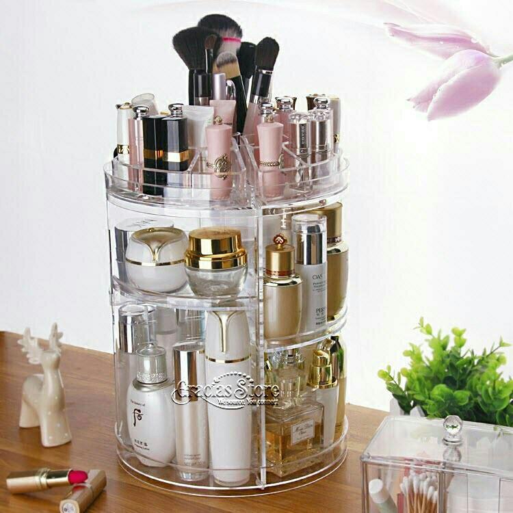 360 makeup organizer (Category: Makeup) located in Manila. Submitted by affordshopz (Listing ID 195866561, Image 3). Description: Makeup organizer lipstick, eye liner, brushes and more pm for order! Yes!!COD is available on my shop!!😮 Facebook Page: Name:AffordShopz Link: ⬇⬇ https://www.facebook.com/AffordShopz-1779032645459684/ Phone/Viber Number:09168418144(TM) SHIPPING: (ALL COD) courier: FAST7 Manila area "2-4 delivery days" Small pouch -70 