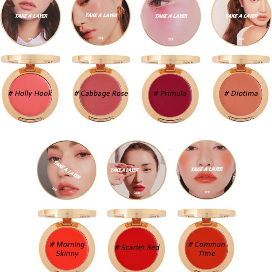 3ce Take A Layer Multi Pot Diotima Review 3ce Take A Layer Multi Pot Blush 7 Colors Health Beauty