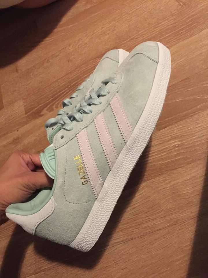 womens mint green gazelles