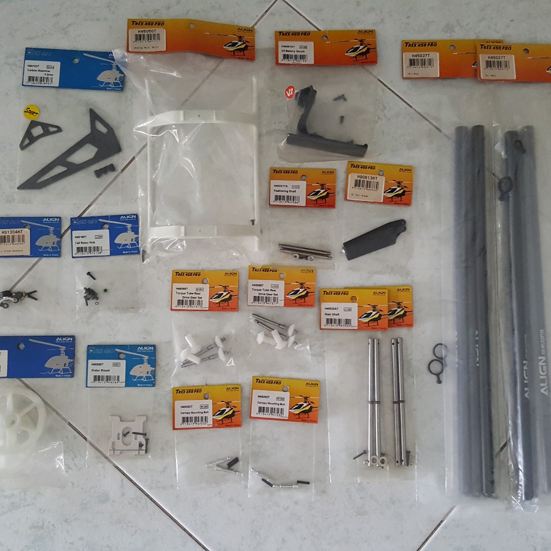 align trex 450 parts