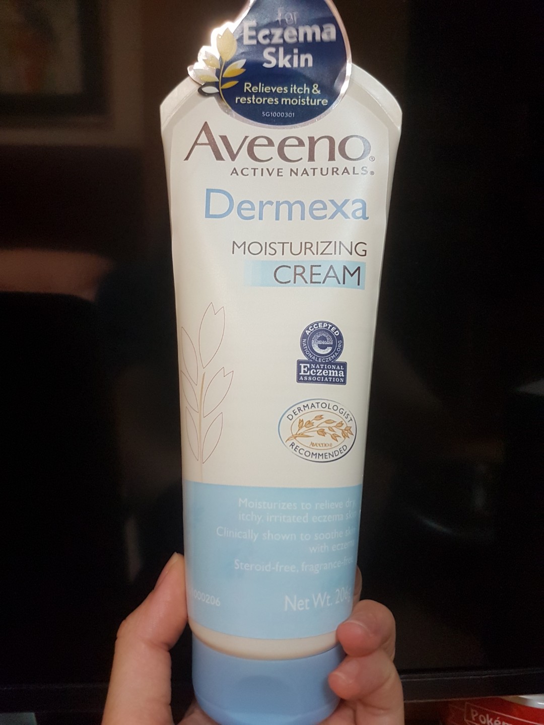 aveeno baby dermexa moisturising cream for eczema prone skin 206g