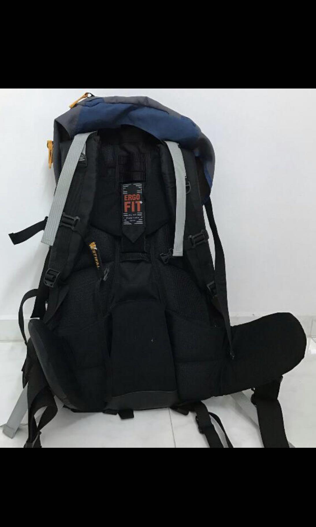 Backpacking backpack, Sports Equipment, Hiking & Camping on Carousell