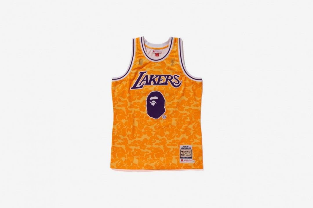 Bape X Mitchell & Ness NBA Jersey (Lakers/Bulls), Men's Fashion, Tops &  Sets, Tshirts & Polo Shirts on Carousell