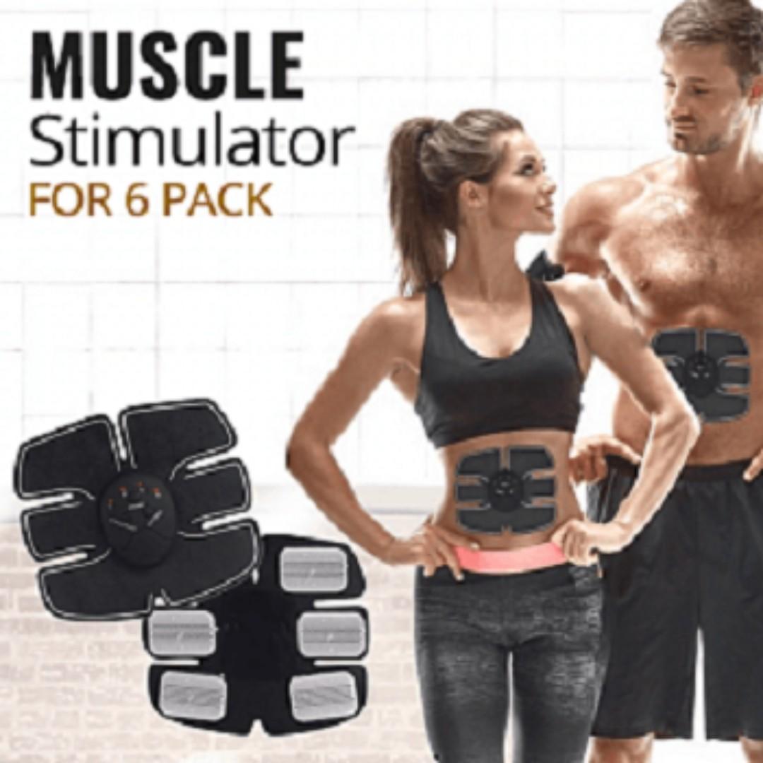 ABS Stimulator Muscle Abs Muscle Trainer Toner Flex Belt for Women  Men,Upgrade Replace EMS Pad AB machine Abs Workout Equipment 6 Modes 10  Intensity