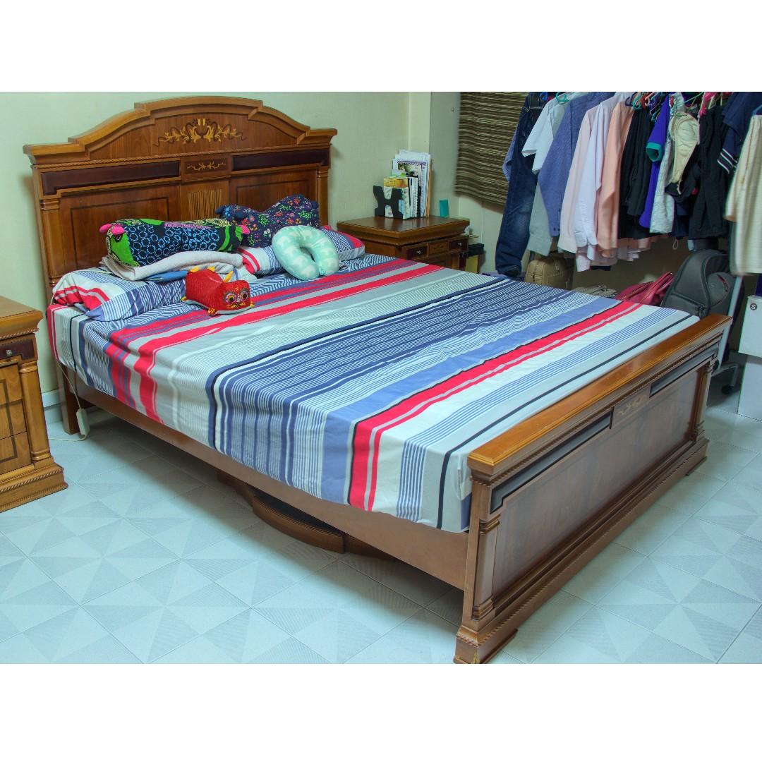 Bed and Wardrobe Set, Furniture & Home Living, Furniture, Bed Frames & Mattresses on Carousell