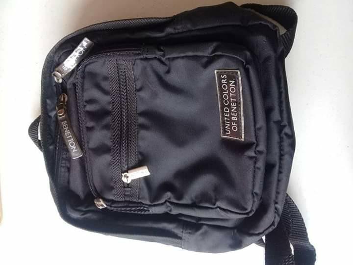 Benetton Original black small backpack (Category: Luxury Bags & Wallets) located in Manila. Submitted by mindplanets (Listing ID 195761028, Image 2). Description: .
