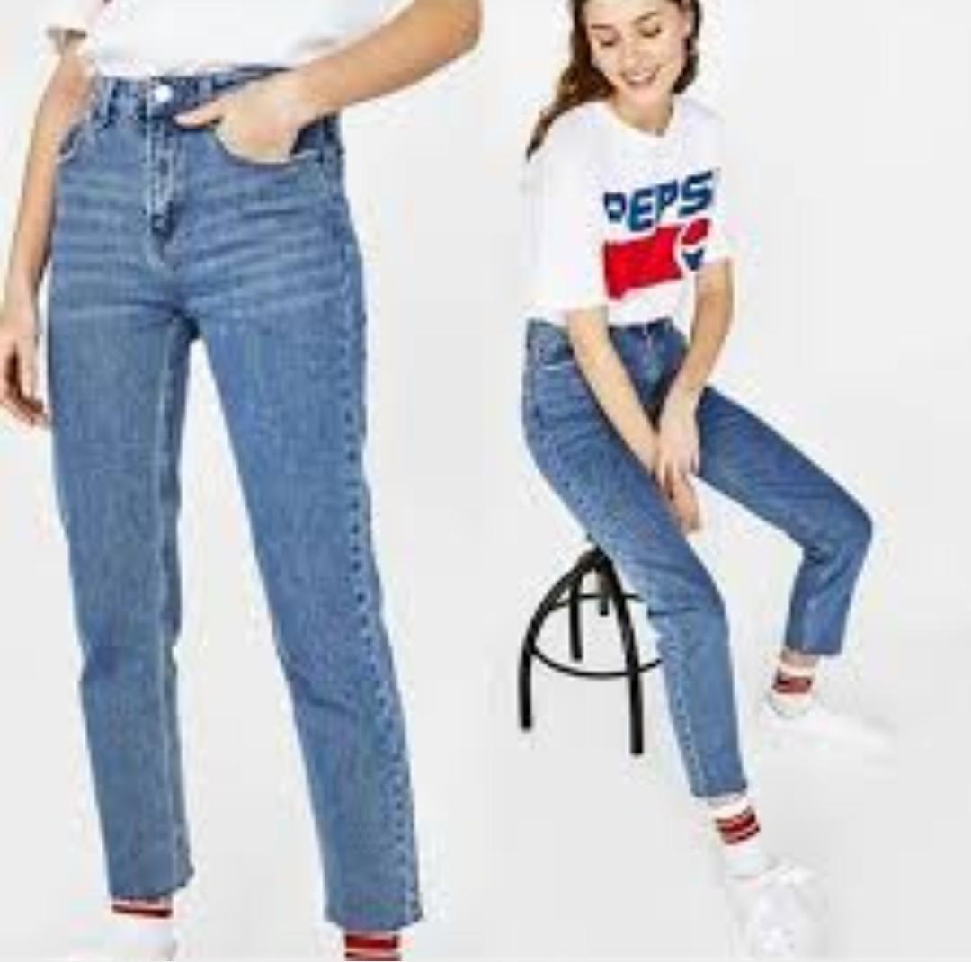 bershka high waist jeans