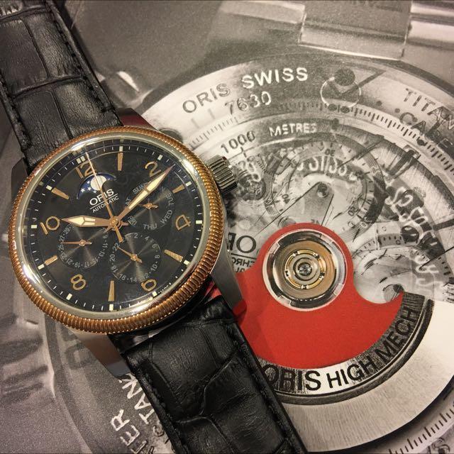 Oris big crown complication moonphase review store