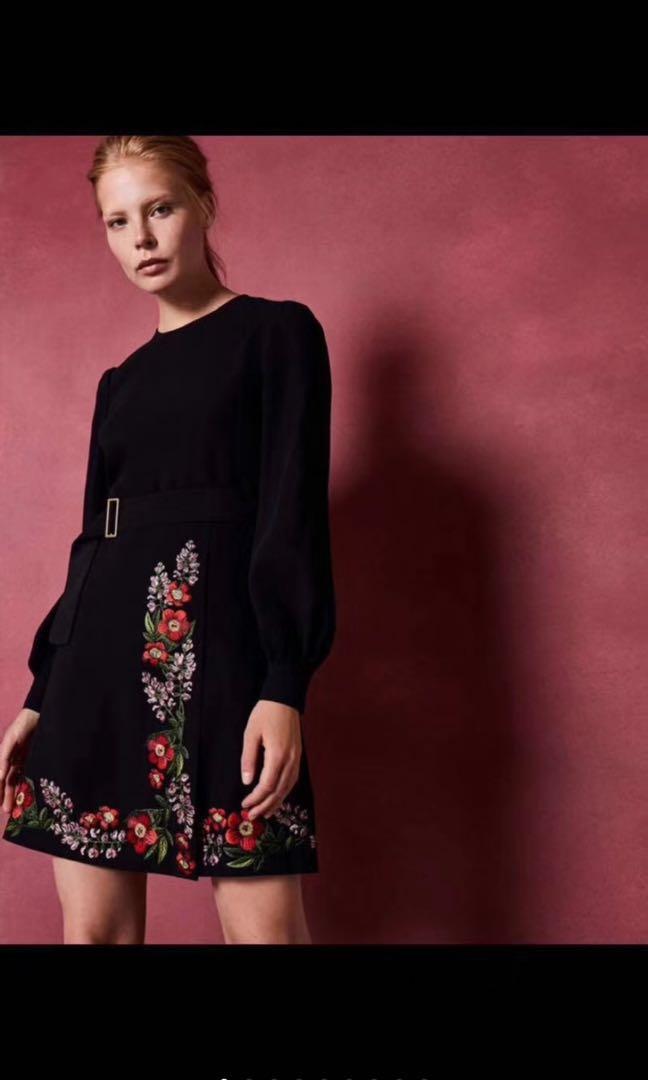 Ted baker embroidered dress sale