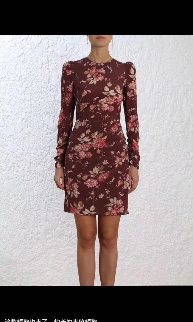 BNWT Authentic Zimmermann Unbridled Draped Mini Dress