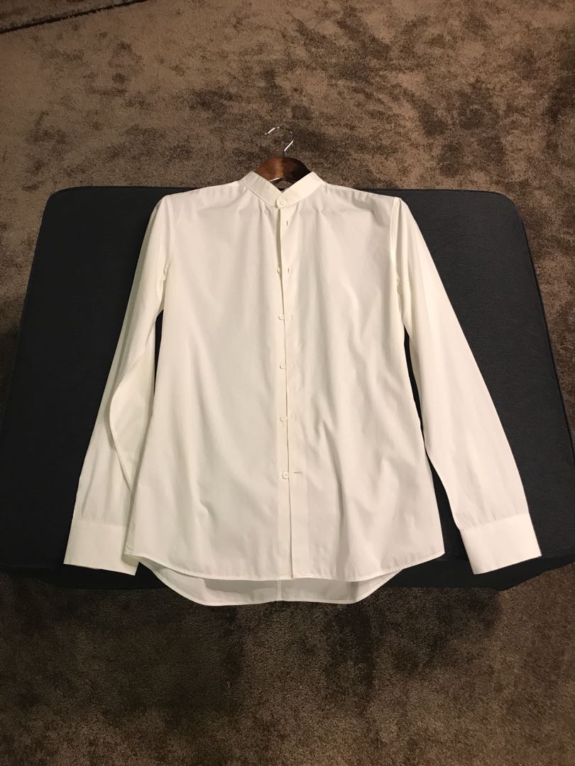 calvin klein mandarin collar shirt