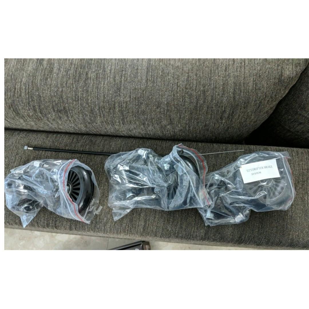 ezy roller drifter spares parts, wheels, brakes, brake cable, seat