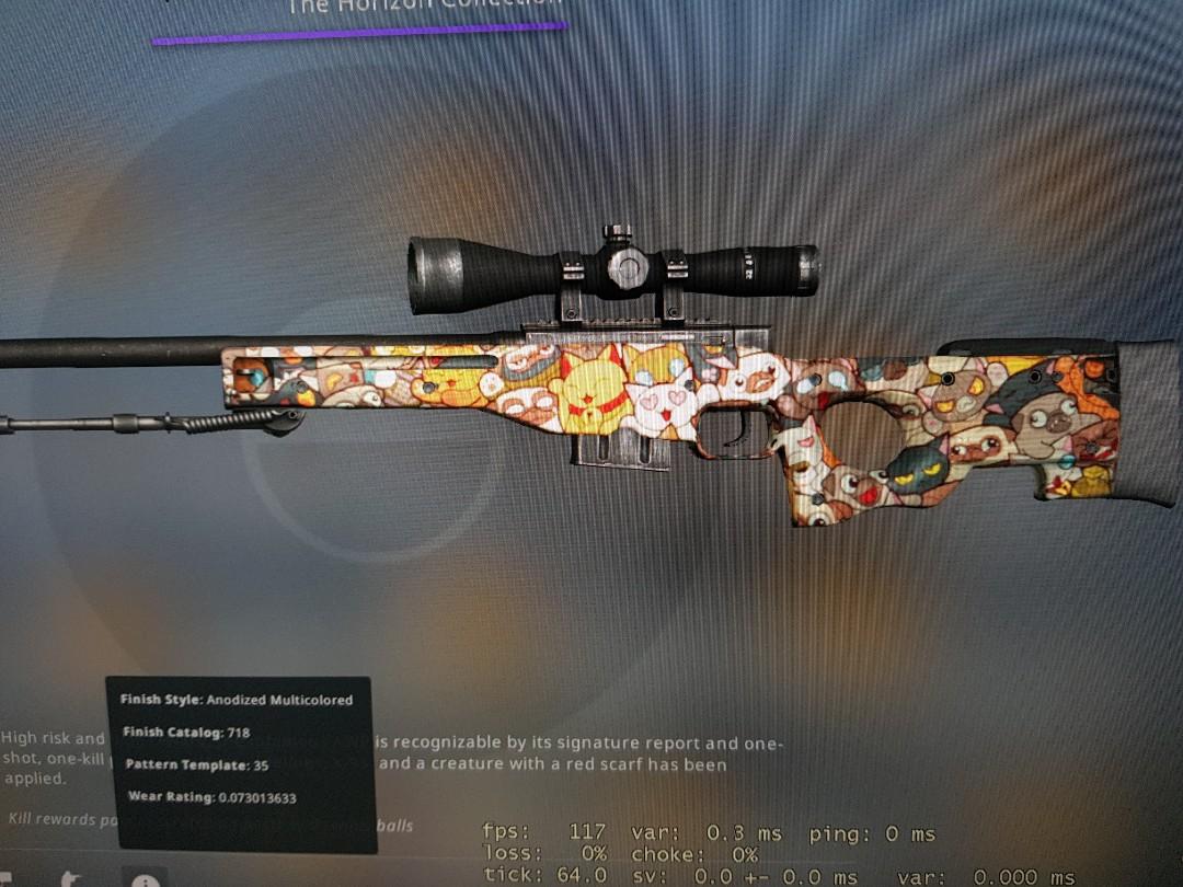 CSGO Rarest AWP PAW Pattern(Fa Cai Mao), Gaming, Gaming Accessories, Game Gift & on Carousell