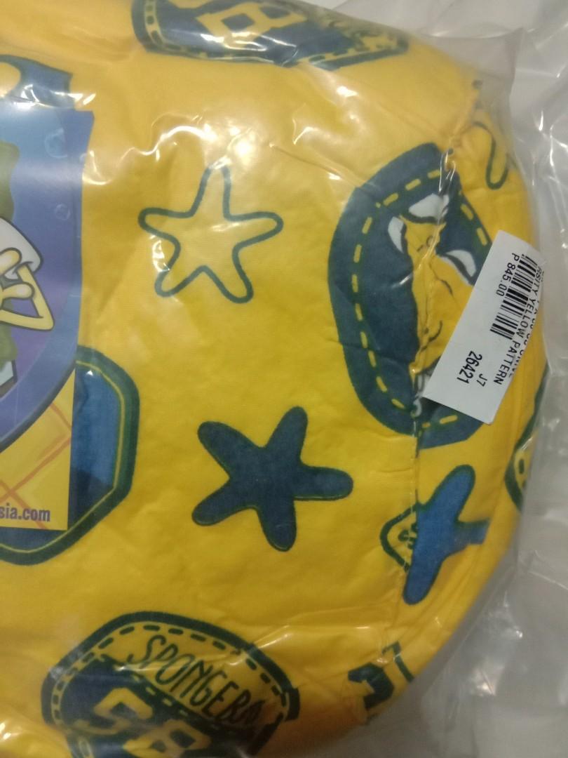 Dakki SpongeBob bolster pillow, Furniture & Home Living, Furniture, Bed Frames & Mattresses on