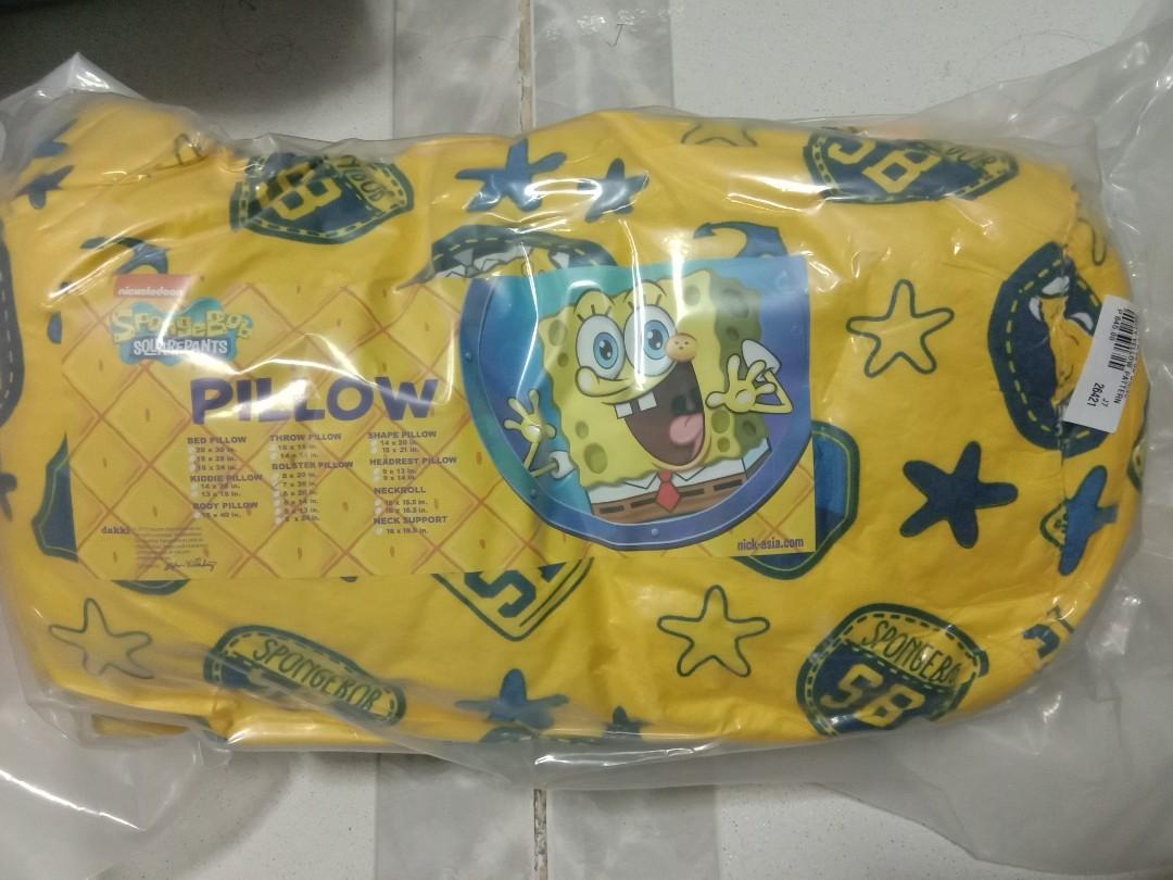 Dakki SpongeBob bolster pillow, Furniture & Home Living, Furniture, Bed