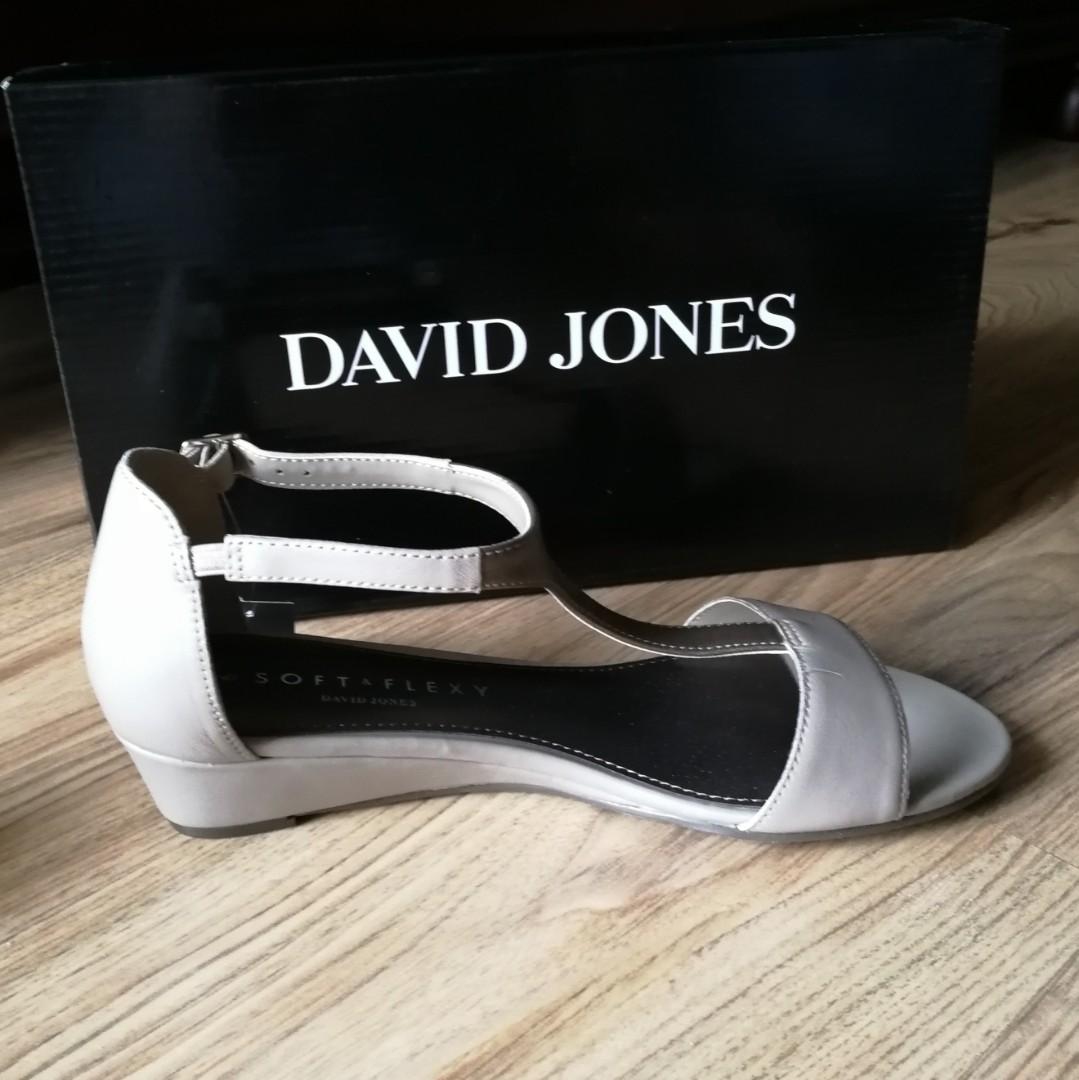 Clearance David Jones Australia Leather Sandals Shoes Two Tone