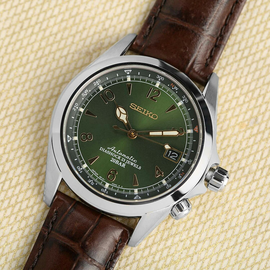 Discontinued NOS Seiko SARB017 automatic 23 Jewels Diashock 20bar Emerald  Green cocktail Alpinist watch. Price drop, Men's Fashion, Watches &  Accessories, Watches on Carousell
