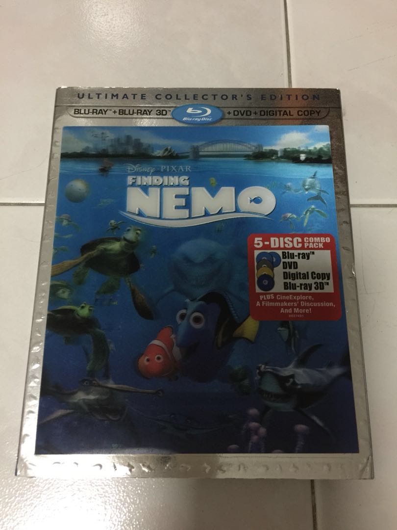 Disney S Finding Nemo 3d Bluray Dvd Digital Hobbies Toys Music Media Cds Dvds On Carousell