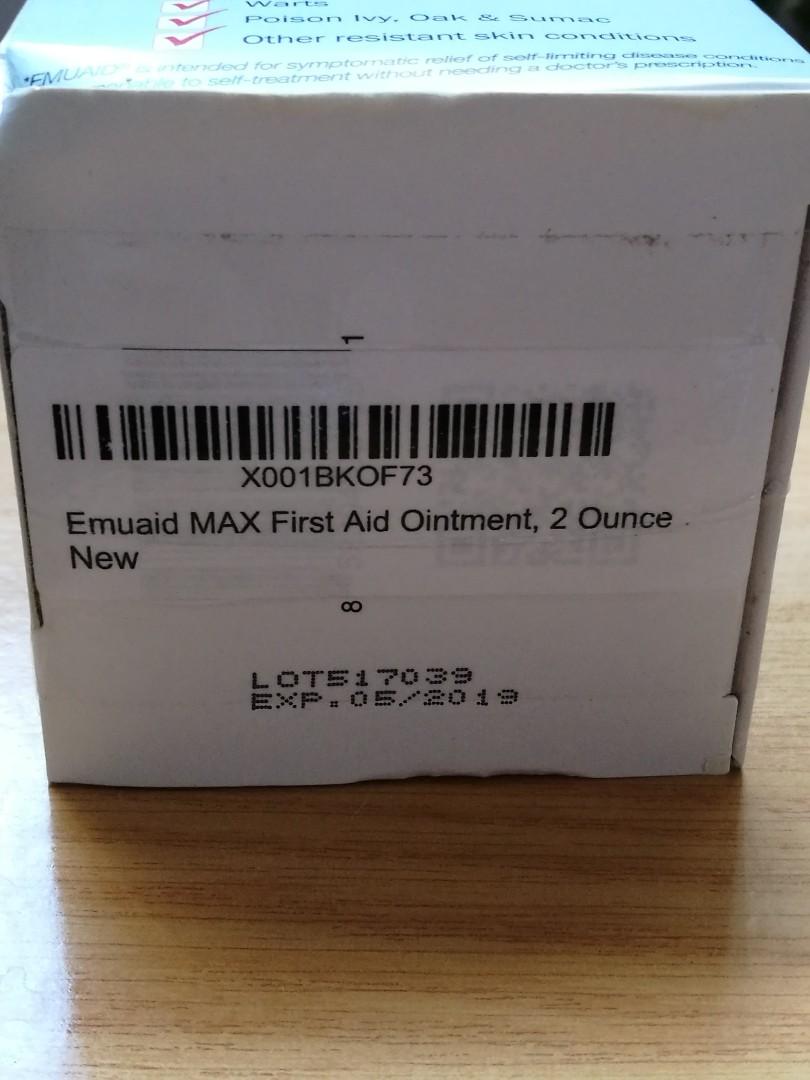 Emuaid First Aid Ointment Maximum Strength Health Beauty
