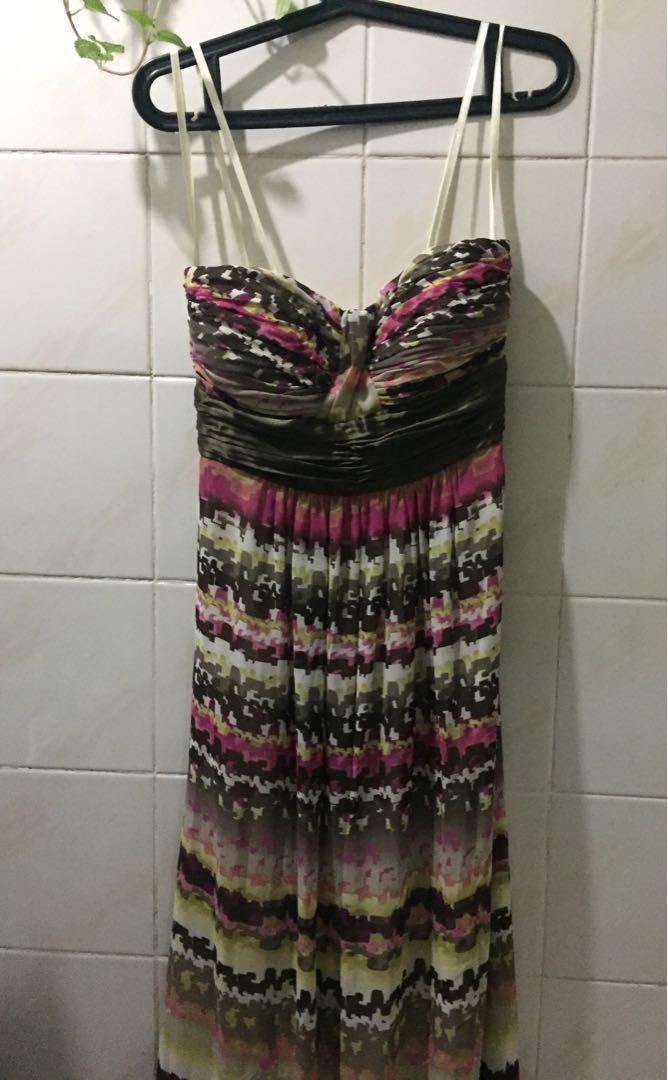 Maxi dress Long dress (Category: Dresses) located in Quezon City. Submitted by pacogabriel (Listing ID 195558151, Image 1). Description: Max and Cleo a US brand sold at Macy's Length : 48" Very nice chiffon maxi/gown With padded chest With bones With lining Used at a wedding only Purchased in Macy's San Francisco .