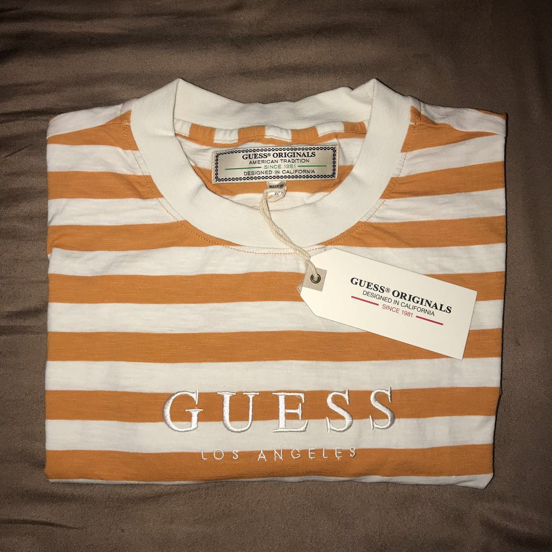 guess la striped shirt