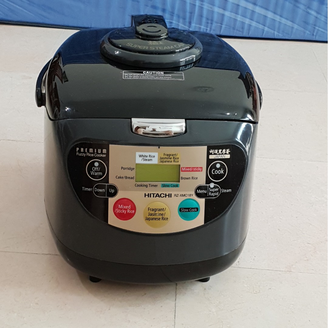 Hitachi RZXMC18Y 1.8L Rice Cooker, TV & Home Appliances, Kitchen