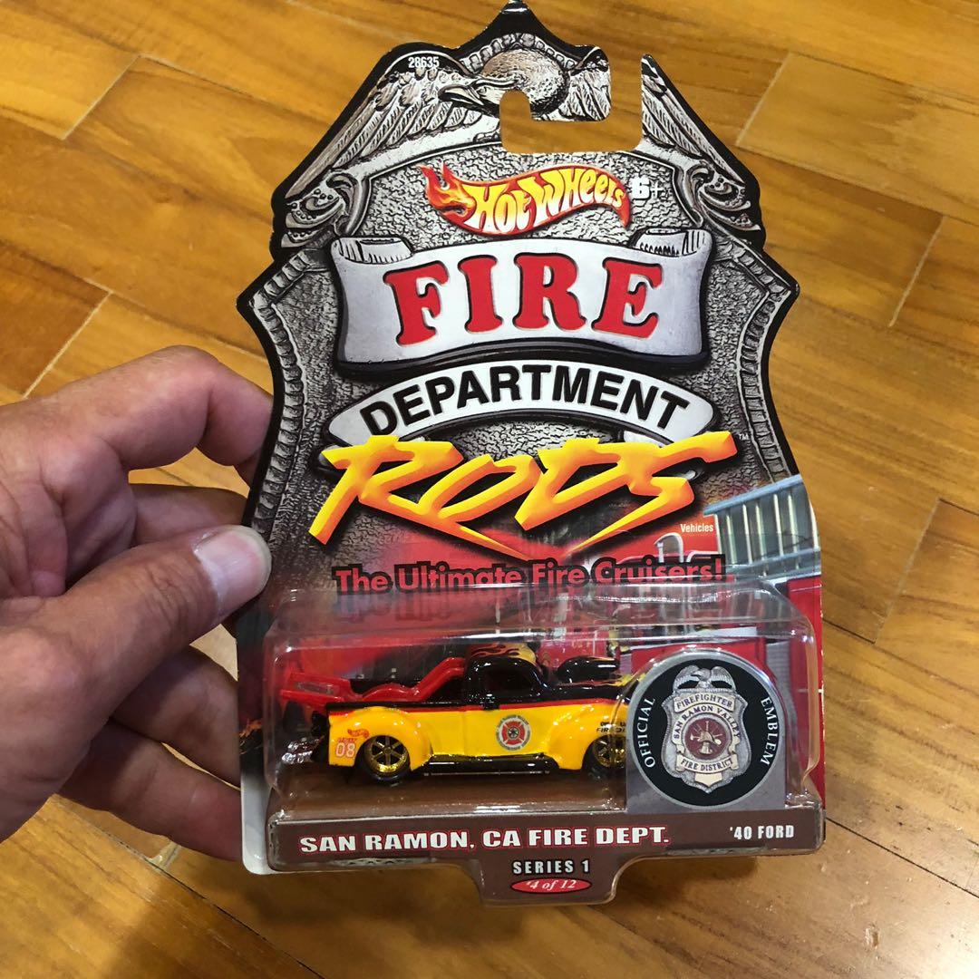 hot wheels fire department rods