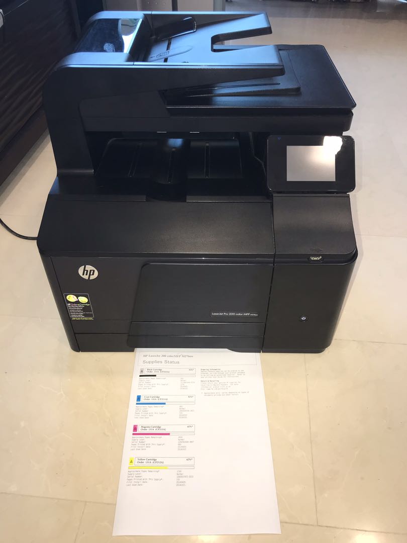 Hp Laserjet Pro 200 Color Mfp Model M276nw Computers Tech Printers Scanners Copiers On Carousell