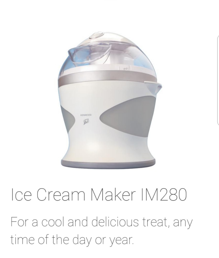 Kenwood IceCream Maker, TV & Home Appliances, Kitchen Appliances