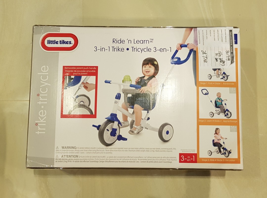 ride n learn 3 in 1 trike