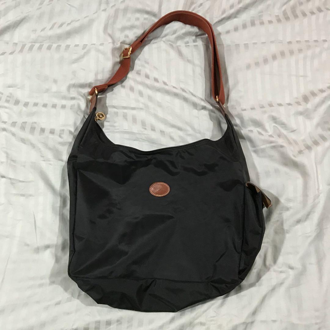 Longchamp Le Pliage Hobo Bag - Black Hobos, Handbags - WL831807