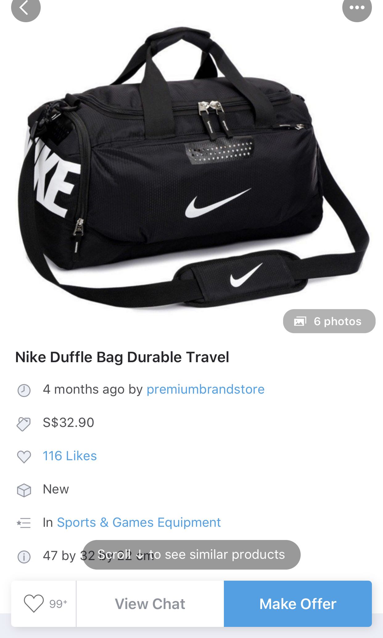 little nike duffle bag