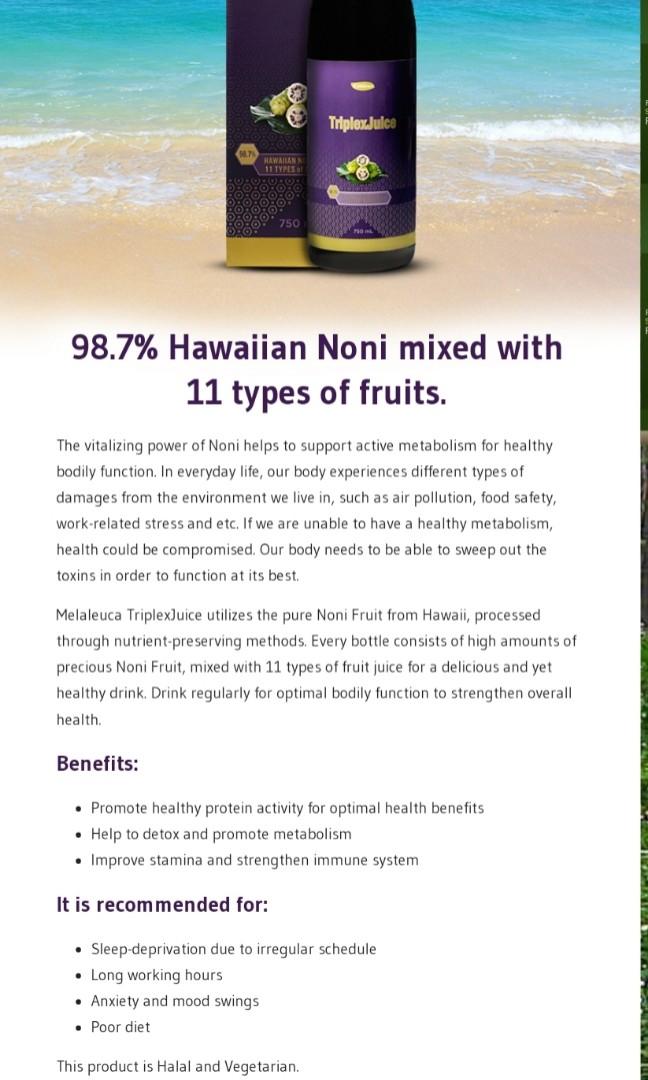 Melaluecca . Tripex Juice, Everything Else on Carousell