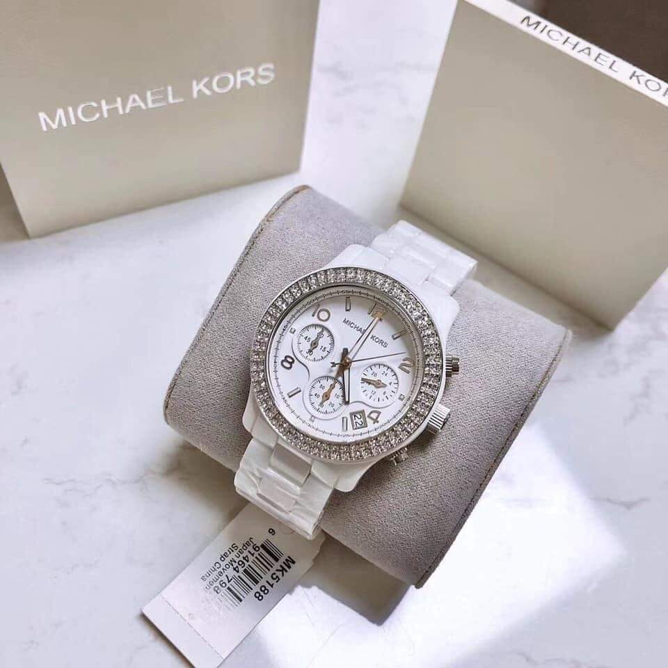 michael kors runway ceramic watch