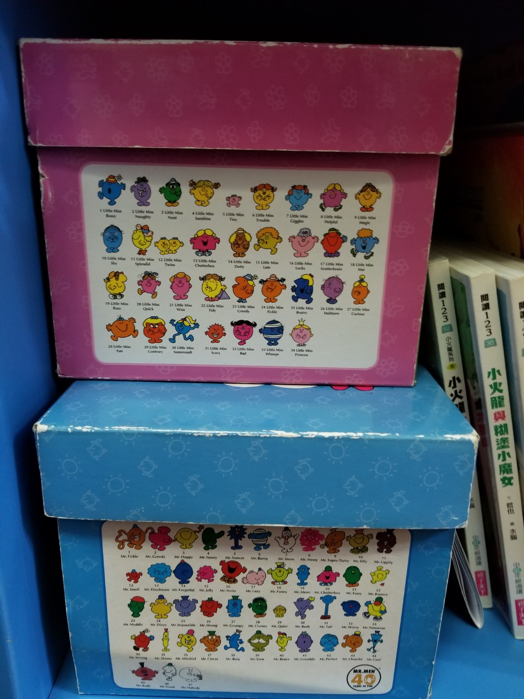 全套40本mr Men 全套34本little Miss 書set裝mr Men兒童書籍 - 