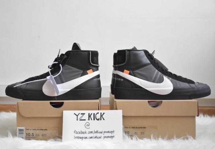 nike blazer off white sizing