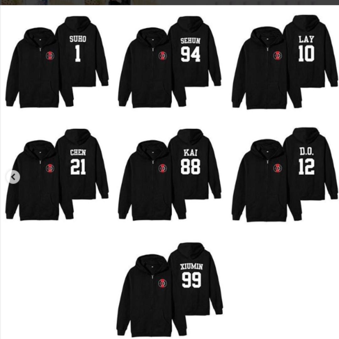 Preorder EXO DONT MESS UP MY TEMPO ZIP UP HOODIE S 3XL exc.pos