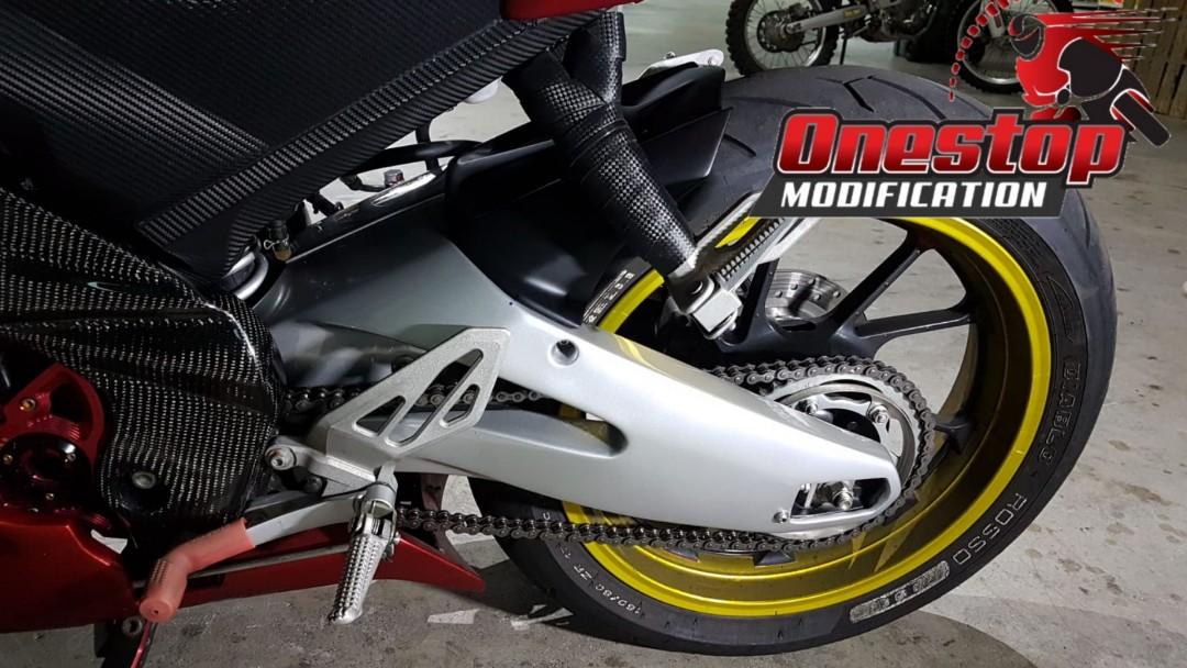 [R15 V3/MT15] Cover Swingarm R15 V3 & MT15, Motorcycles, Motorcycle
