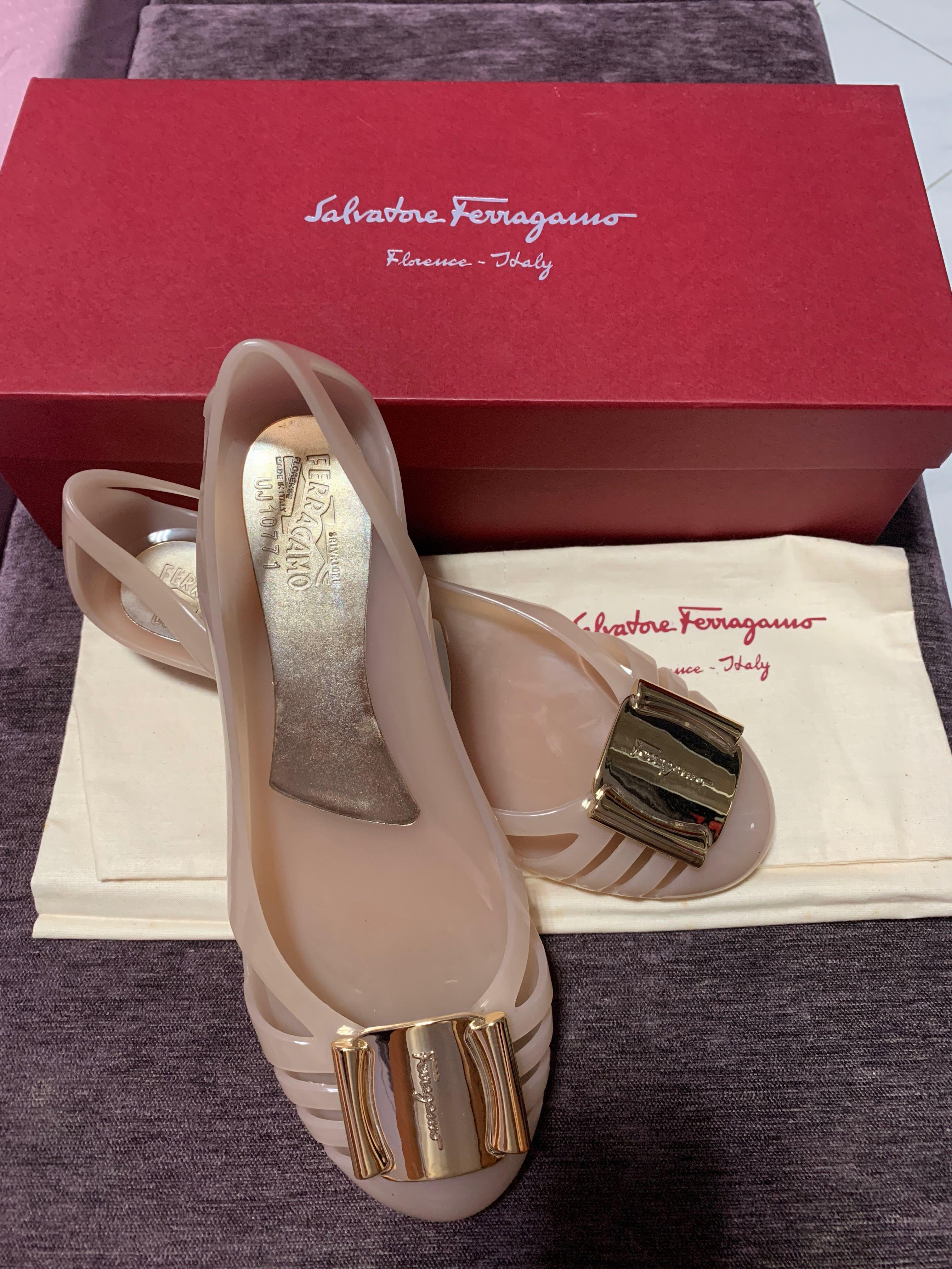 salvatore ferragamo jelly shoes original price