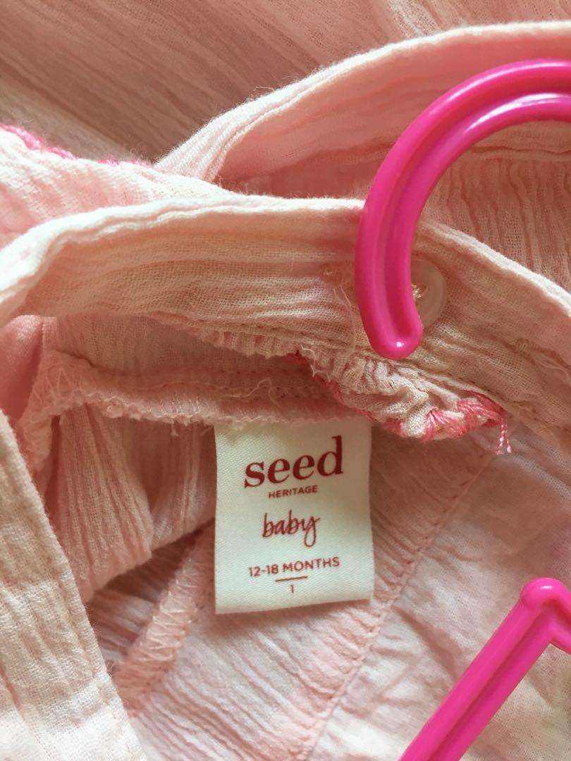 Seed jumpsuit in pink, Babies & Kids, Babies & Kids Fashion on Carousell
