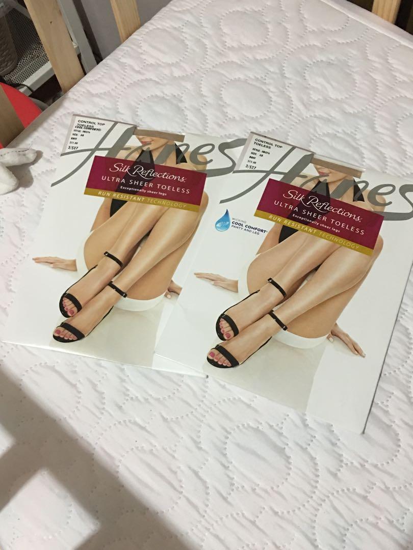 Hanes Silk Reflections Ultra Sheer Toeless Pantyhose with Control
