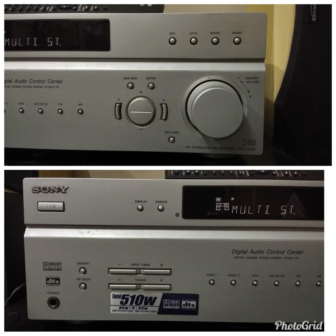 Sony receiver STRK670P, Audio, Portable Audio Accessories on Carousell