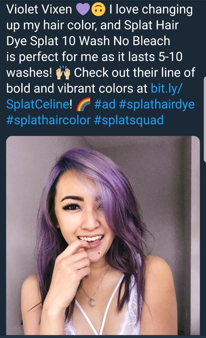 Splat Violet Vxien Hair Coloring On Carousell