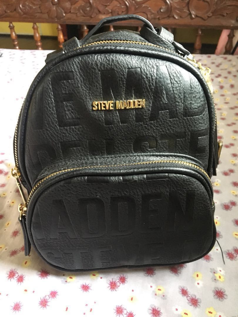 steve madden logo mini backpack